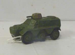 Lacks windshield, steering wheel and driver. Not scuffed. Price ( ): 1.50 4.52 676 Armoured Personnel Carrier, matt green.