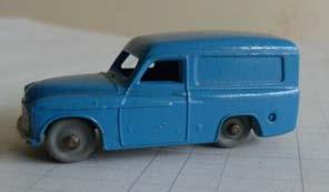 79 Diecasts - Dublo Dinky Toys 063 Commer Panel Van. Overall mid-blue.