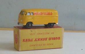 4.86B Diecasts - Dublo Dinky Toys 071 Volkswagen Delivery Van, yellow,