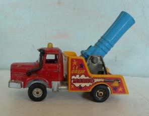 4.113 Diecast - Corgi Toys Corgi 1163 Circus Novelty 'Berliez Human Cannon Truck'.