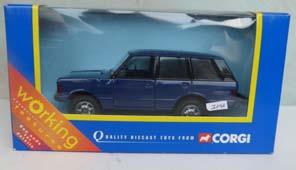 4.116B Diecast - Corgi Toys 57603 Range Rover, overall cobalt blue. Issued 1999.