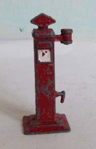 'hose/handle'. Repainted red with yellow 'Shell' globe. Qty. 2. Each Price ( ): 4.