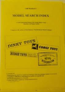 4.273 Catalogues (Diecast -related) Model Search Index (Cliff Maddock).