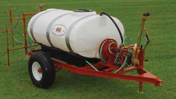 LIQUID PULL TYPES Model 45 Turf Spray Type Tank: 100, 150 or 200 gallon, poly Pump: Hypro with Honda gas engine Ag Boom: 15 foot, 21 foot or 28 foot