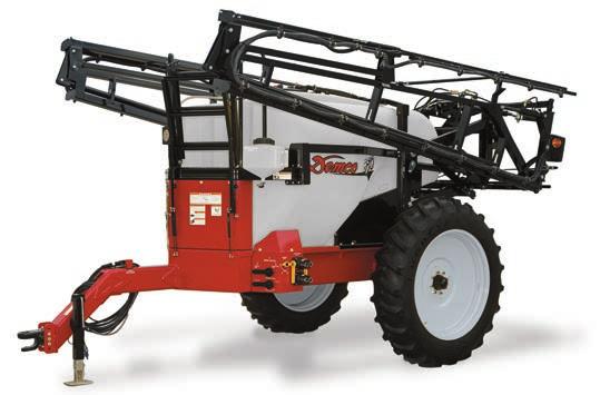 50 SERIES 45', 60', OR 66' BOOM FIELD SPRAYERS 850 gallon 1050 gallon Features Tanks have a 16" flip-top lid and 2 high volume jet agitators, molded-in trough drains spills to rear of sprayer.