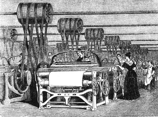 Textile production in England was first sector to be mechanized Spinning first: Spinning jenny, 1764 Water frame 1769 Spinning mule, 1779 (all before significant use of steam)