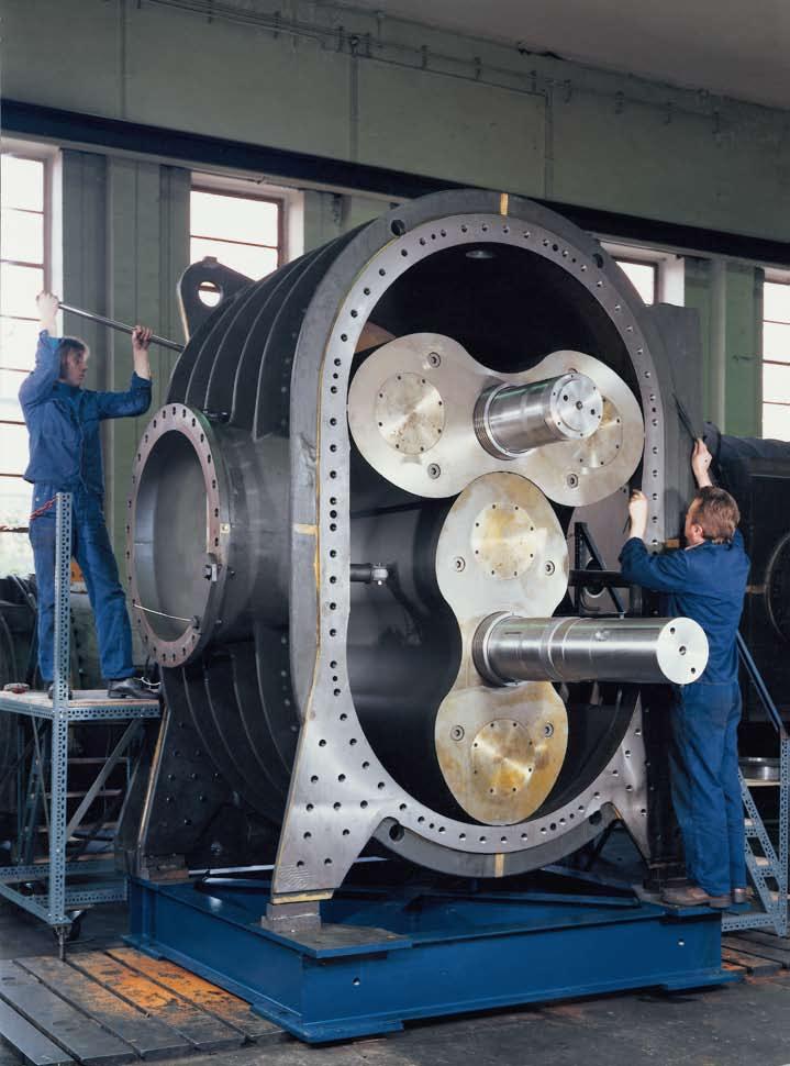 The largest Aerzen Positive Displacement Blower for the conveying of 100.