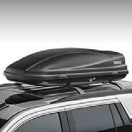 Roof-Mounted Luggage Carrier - Associated Accessories A stylish, well-equipped Cargo Box in Black with premium features like dual side opening and Quick Grip TM mounting.
