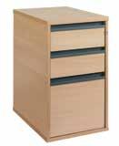 Maestro 25 GL Storage esk High Pedestal Two shallow and 1 filing drawer ccepts both 4 & foolscap files Lockable OE M25H6 426 600 M25H8 426 800 eech () 2 and 3 rawer eluxe Mobile Pedestals With