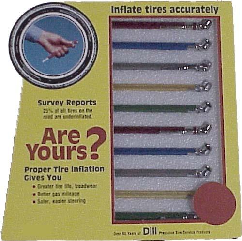 your company logo Dill # Range Comments 5131B English Increments of 1/32 & metric Off-Road tread depth gauge 5123 Increments of