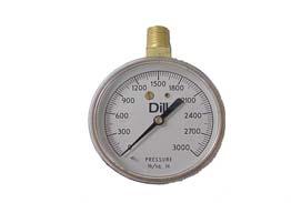 375-24  Maximum operating pressure of 3000 PSI Dial Gauges 9044 Lock Chuck (Standard Bore).