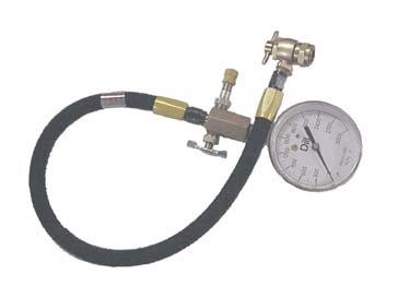 Drain cock for bleeding pressures. Gauges are accurate to within 2%,-1%, -2% of total dial range.