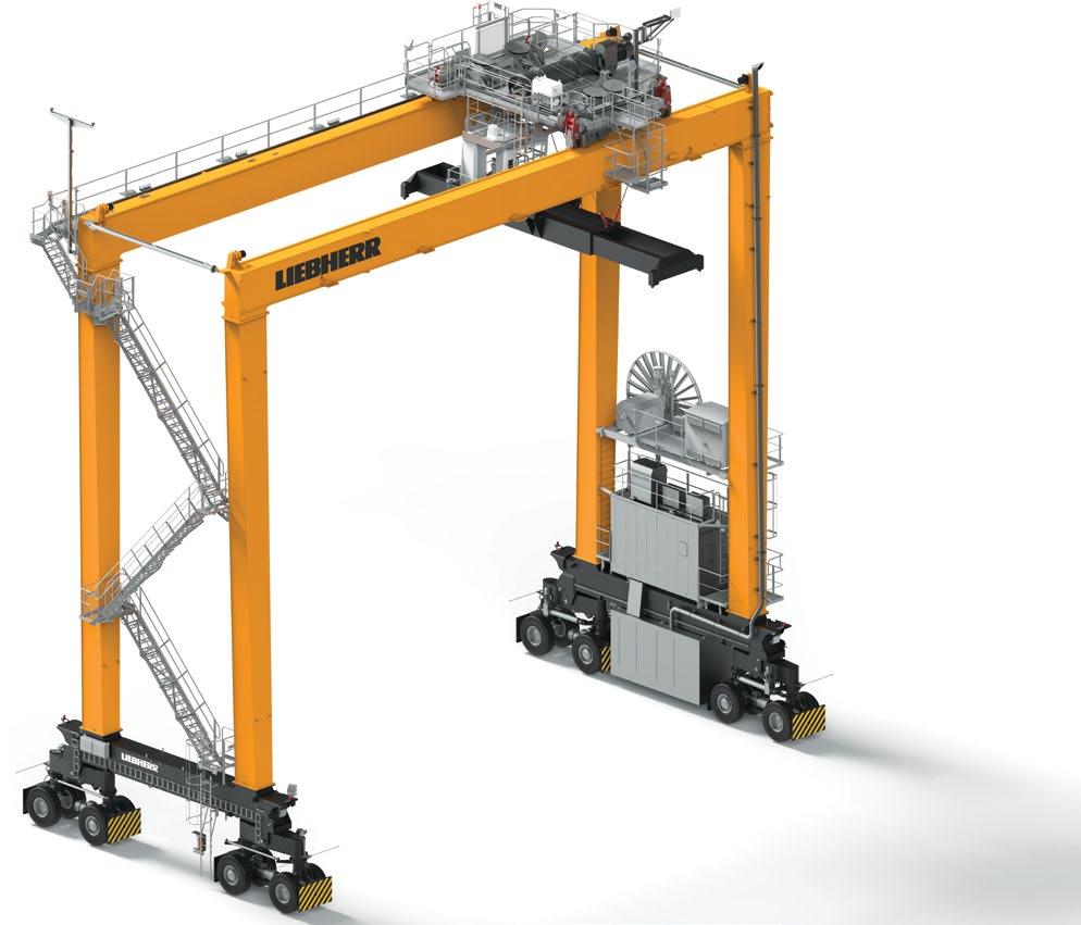 Rubber tyre gantry crane overview High tensile structural steel Reduced weight leading to savings in civil infrastructure costs.
