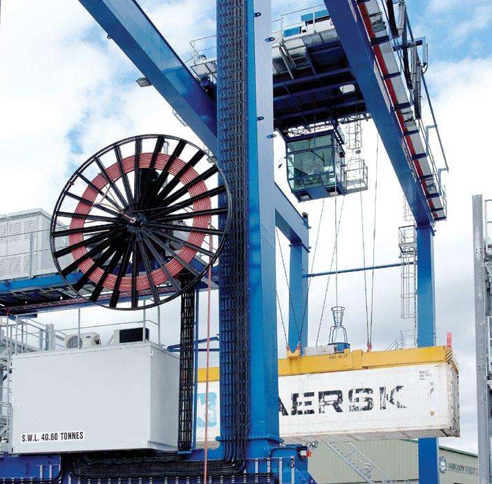 Power options All electric All electric An all electric RTG from Liebherr delivers many benefits.