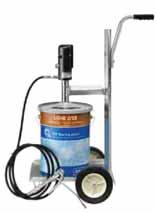 Full range: pumps available for 18, 50 or 180 kg (39, 110 or 400 lb) grease drums High pressure: maximum of 420 bar (6