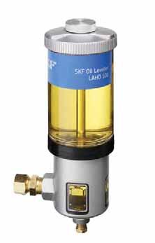 Oil inspection & dispensing Automatic adjustment for optimal lubricating oil level SKF Oil Levellers LAHD series SKF LAHD 500 and LAHD 1000 oil