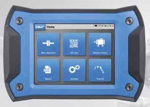 The ergonomic display unit with intuitive touch screen navigation makes your alignments fast and easy, whilst innovative features, like the free measurement, increase the alignment performance.