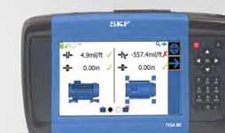 The TKSA 80 system has a complete built-in alignment process to increase users knowledge of alignment.