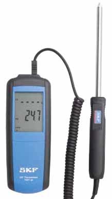 The SKF TKDT 10 has a wide temperature measurement range and has the option to accommodate up to two SKF temperature probes.