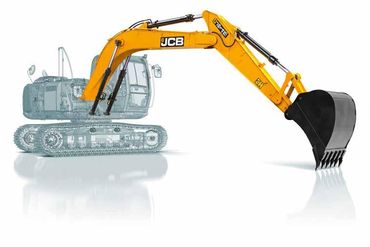 LESS SERVICING, MORE SERVICE. WE VE DESIGNED THE JCB JS145 TO BE LOW MAINTENANCE AND EASILY SERVICEABLE.
