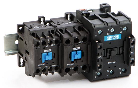 IEC-Contactor RSC 1 Features Rated operational current 9 63 (C-3) Coil voltages C 24, 230V 3 main
