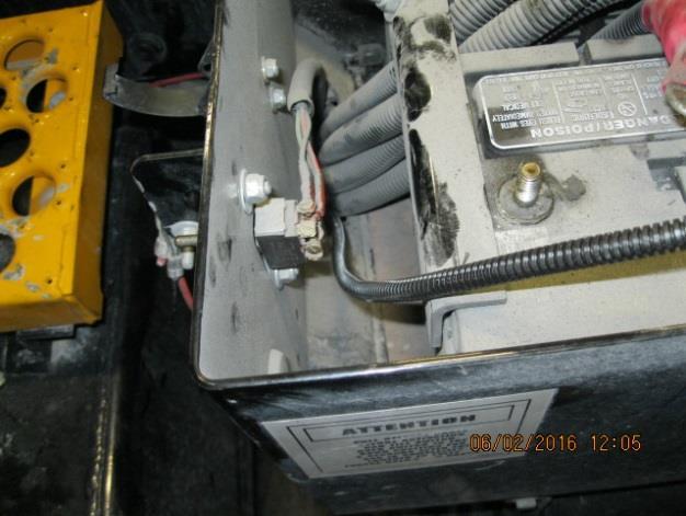 Page 12 of 14 Route inside battery box to positive