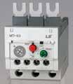 Overload relay ordering types Trip class 20 Terminal type: Screw(S), Lug(L) Degree of protection: IP20 MT-63 Setting range (A) Ordering type