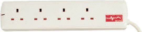 Surge & Spike Protected Multi Socket Extensions 13A.
