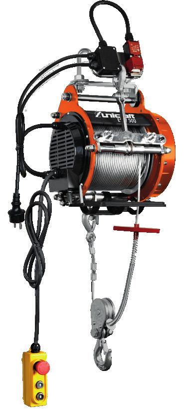 Electrical cable winches / Wall-mounted swivel arms ESW series Electric cable hoist with max.