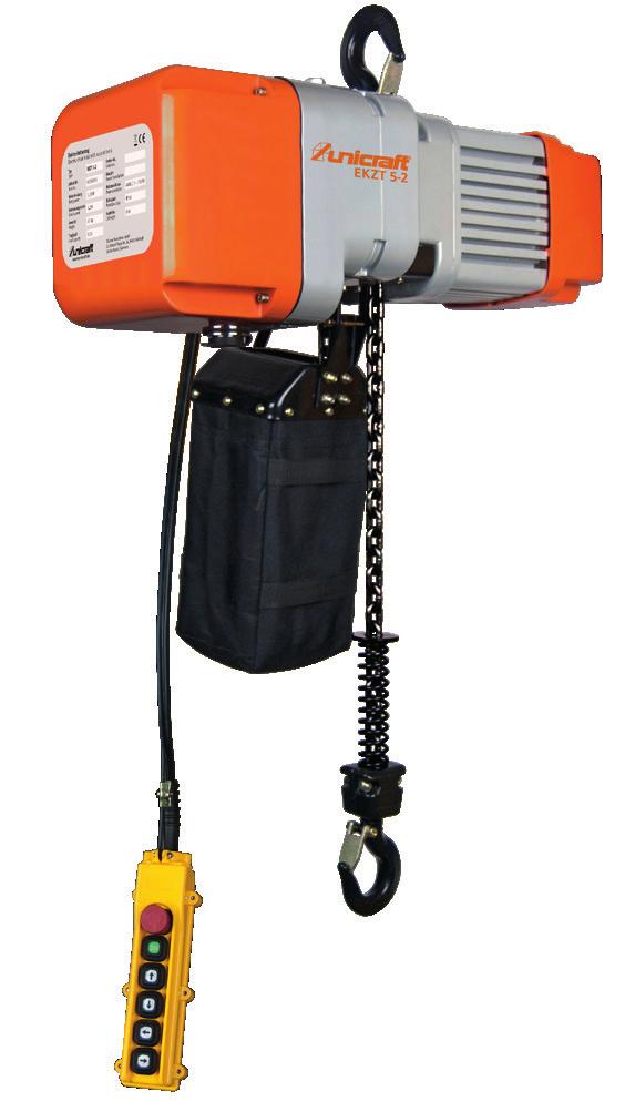 Electric chain hoists / trolleys 1 speed EKZT-1 SERIES Electric chain hoists with one lifting speed and up to 2 t max.
