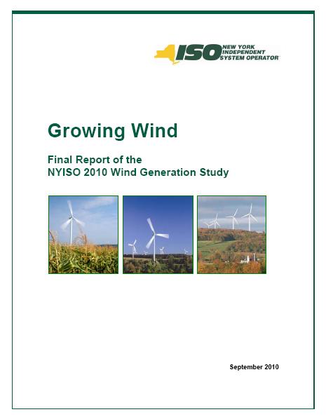 Planning for More Wind NYISO 2010 study looked at expanding NY wind power from the existing 1,275 MW to 8,000 MW by 2018 Operational requirements associated with