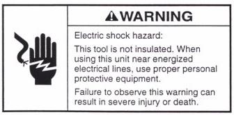 This manual and any markings on the tool provide information for avoiding hazards and unsafe practices related to the use of this tool.