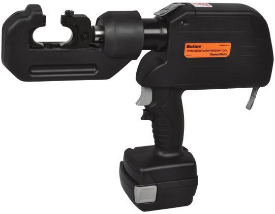 Compression Tools Lithium-Ion Battery-Powered Tools The Blackburn line of 6-ton to 15-ton compression and cutting tools is