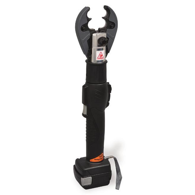 Compression Tools Li Inline 6-Ton Open OD Crimp Tool Designed with a rotating 180 jaws and integrated LED work