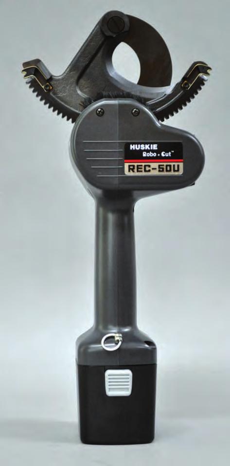 REC-50U ROBO*SLICE TM Gear-Driven Cable Cutter with 2 Jaw Opening 6 lbs. with Battery 14.5 L x 4 H x 4.