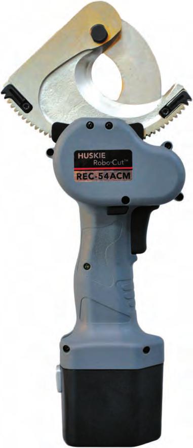 REC-54ACM ROBO*SLICE TM Gear-Driven Cable Cutter with 2-1/8 Jaw Opening 7.2 lbs. with Battery 16 L x 4 H x 4.