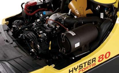 LOWER COST OF OPERATIONS 7 Save over $2,200 In Operating Costs Per Lift Truck Each Year Lowering operating costs in all types of applications is what the Hyster H80-120FT Fortis series does best.