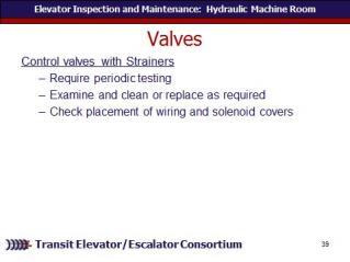 REVIEW slide Where control values are equipped with strainers that