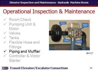 REVIEW slide Lets look at the inspection and maintenance for piping and mufflers.