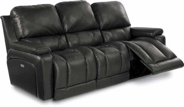 530 GREYSON LA-Z-TIME CHAISE FULL RECLINING SOFA Shown in Express LG104558 Charcoal 48P/48U-530 POWER 480-530 NON-POWER