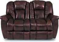 5 H x 64 W x 39 D 2W, SC 390-582 RECLINA-WAY CHAISE FULL RECLINING LOVESEAT with CONSOLE 42.
