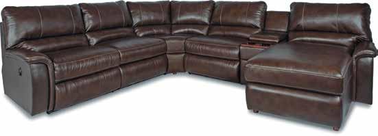 723 ASPEN LA-Z-TIME CHAISE RECLINING SECTIONAL Shown in Townes LB139878 Mahogany 4AP-723 POWER 40A-723 NON-POWER 4BP-723 POWER 40B-723 NON-POWER 04C-723 04M-723 4SP-723 POWER 40S-723 NON-POWER