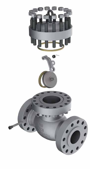 WLWORTH ST STEEL SWING HEK VLVES LSS 900 Flange dimensions as per SME 16.5 End to end dimensions as per SME 16.10 WE dimensions as per SME 16.25 Flange dimensions larger than 24 according to SME 16.