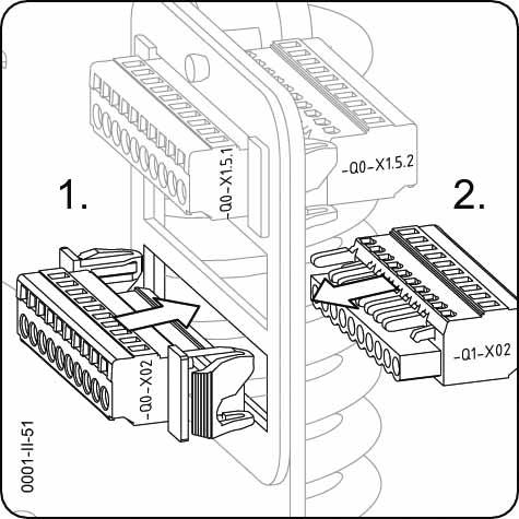 Fig. 100 3AE5 - Mounting the plug for cartridge insert Fig.