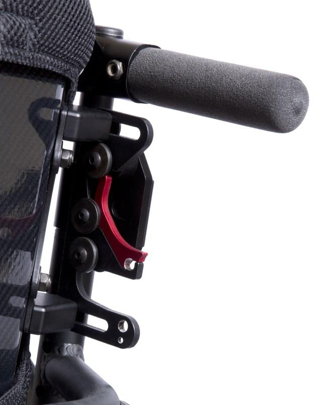 Design and Function 7.0 Intended Use 7.1 ADI s Quick Release mounting hardware is designed to allow wheelchair users and assistants the ability to easily remove the back support with one hand.