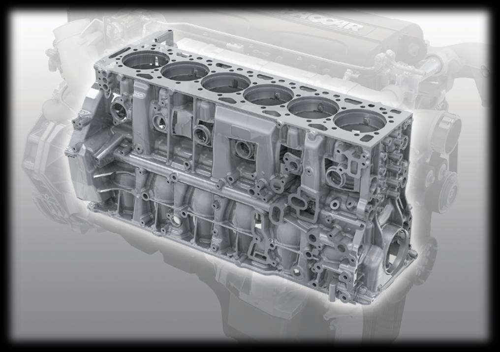 ENGINE BLOCK Compacted Graphite Iron CGI 75% Stronger Than Gray Iron 20% Lighter Than Gray Iron Excellent Thermal Fatigue Characteristics Extensive