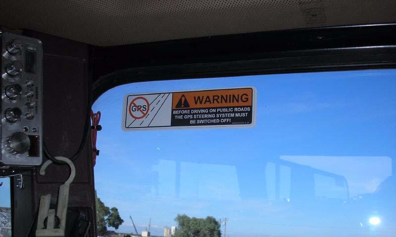 Install Warning Label Install Warning Label Install the Warning label on the cab window in a position that is easy to read and does not obstruct the driver s view of the road or surrounding obstacles.