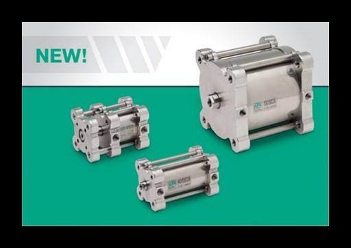 developed for the applications it is intended for. These pneumatic cylinders are characterized by a clean and tidy design, also in details, as the mirror polishing.