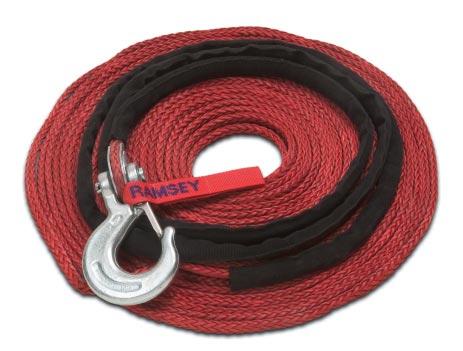 SYNTHETIC WINCH ROPE Are You Looking For Synthetic Rope? Look no further! Ramsey now has available synthetic rope designed and approved for Ramsey self-recovery automotive winches.
