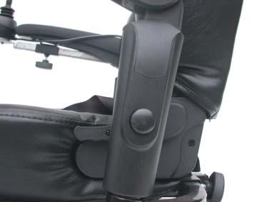 5. OPERATION To adjust the armrests height Push to button to raise and lower the arm height Knob To adjust